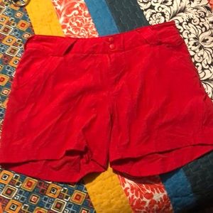 Columbia red shorts Size 6